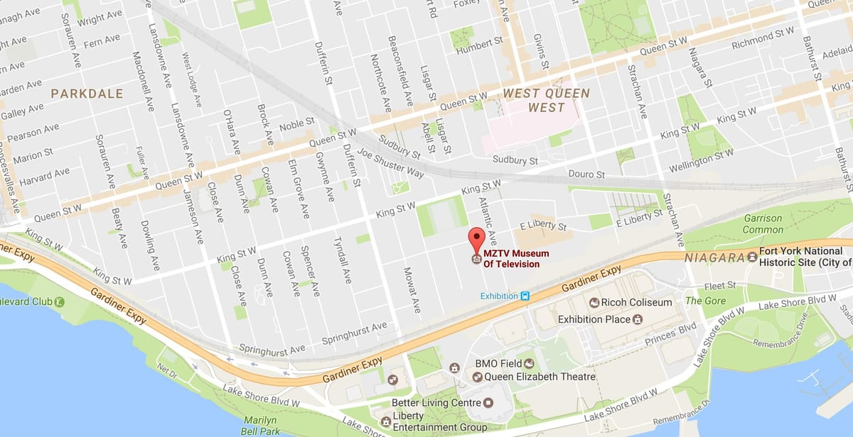 Kort af MZTV safnið sjónvarp Toronto