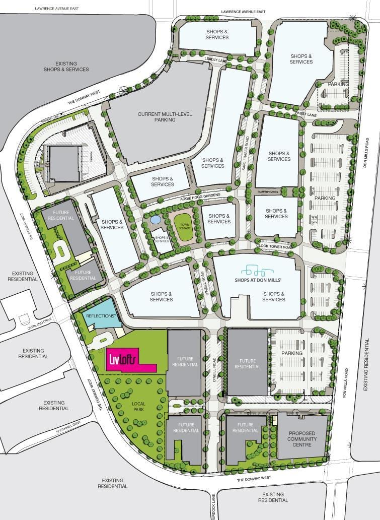 Kort af SAMANBER Verslanir á Don Mills Toronto