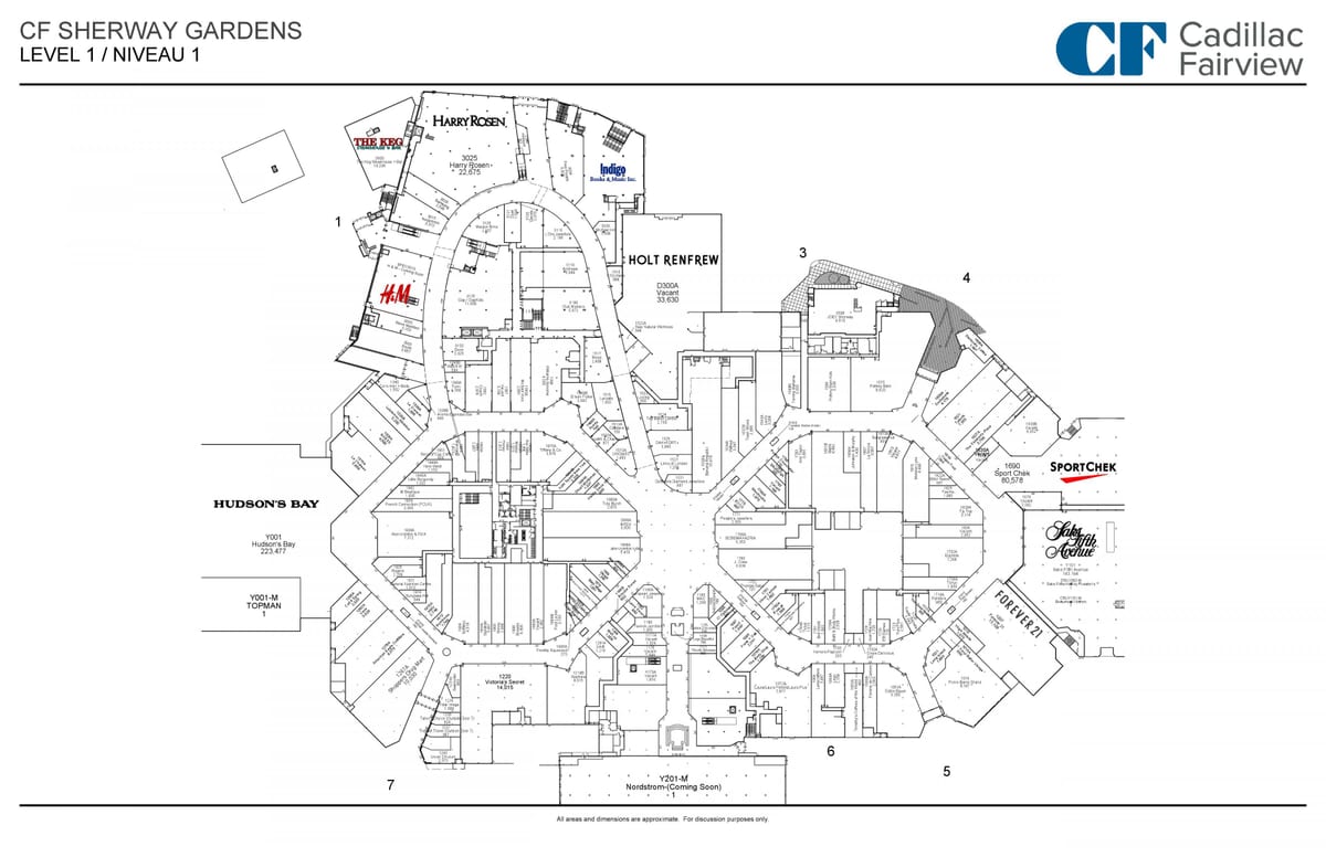 Kort af Sherway Görðum 1 stig