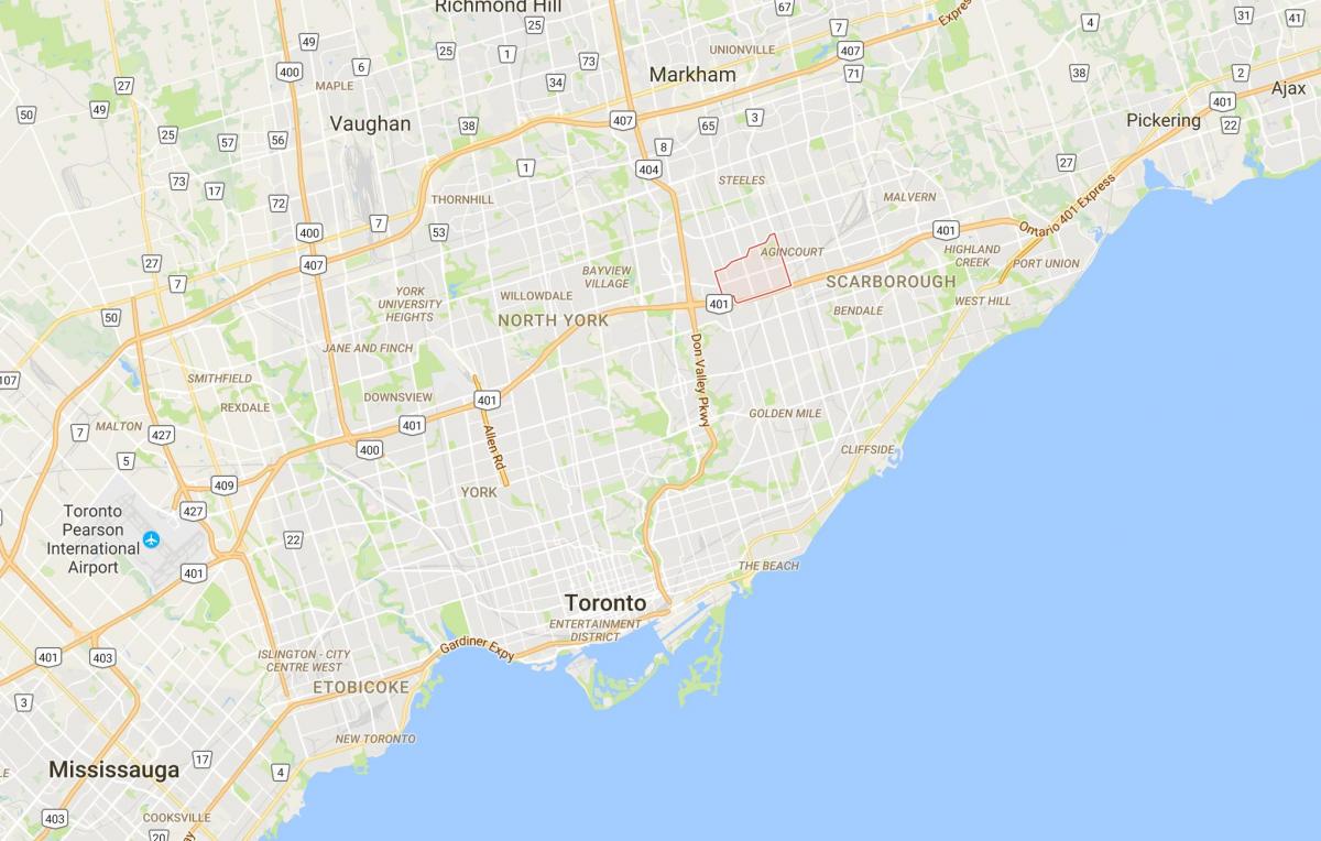 Kort af Tam O'Shanter – Sullivandistrict Toronto