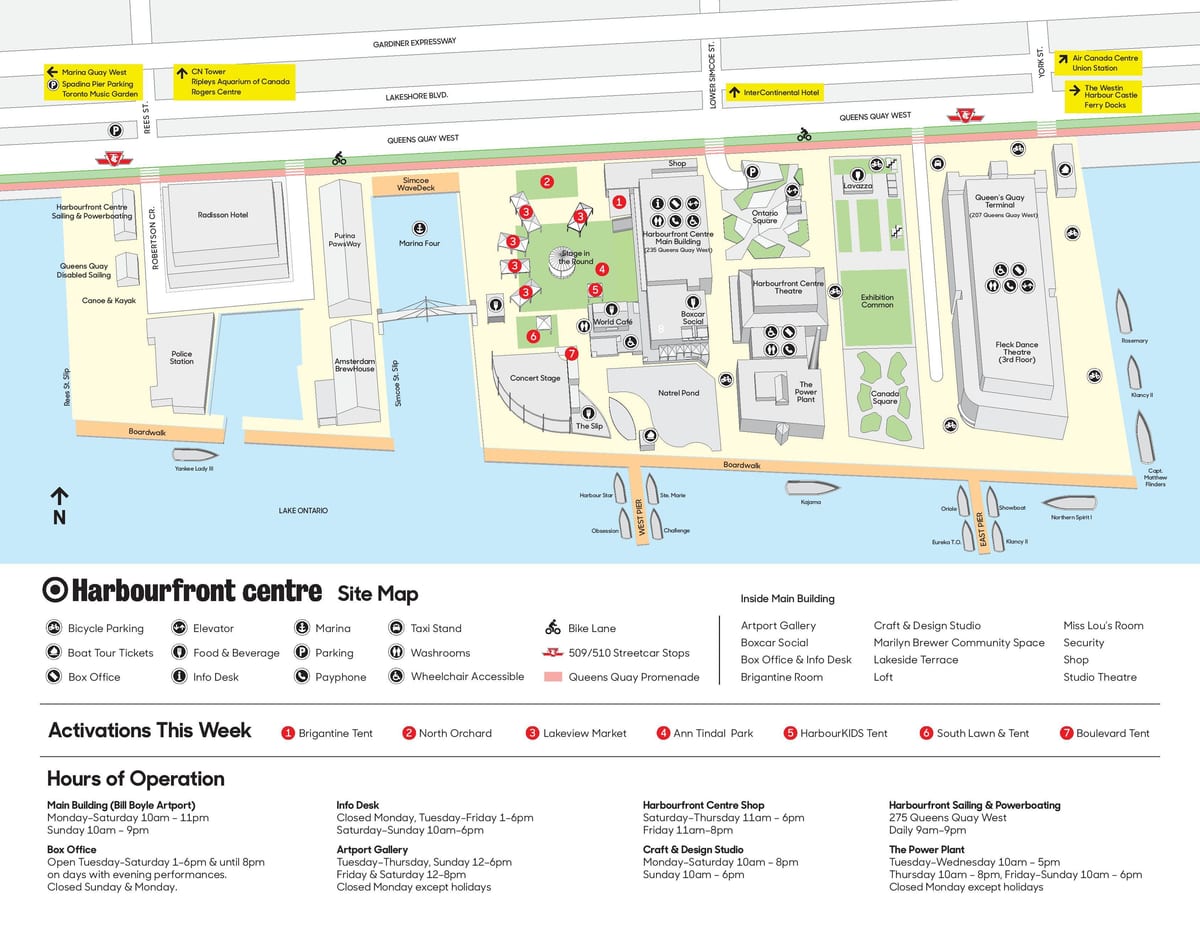 Kort af toronto, on miðstöð bílastæði