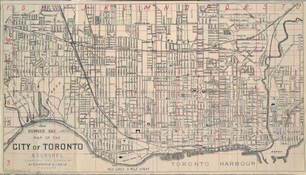 Kort af Toronto 1902