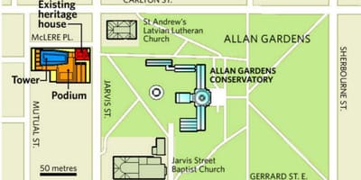 Kort af Allan Görðum Toronto