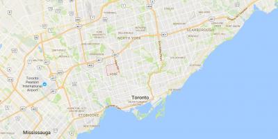 Kort af Briar Hill–Belgravia umdæmi Toronto