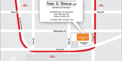 Kort af Brookfield Stað Toronto Borginni