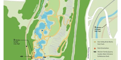 Kort af Vil Valley Múrsteinn Virkar park