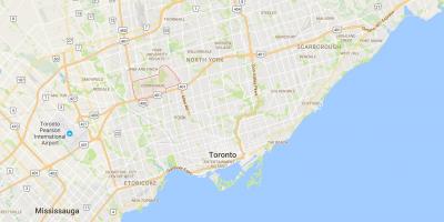 Kort af Downsview umdæmi Toronto