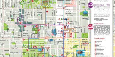 Kort af Eco leigubíl ferðir Toronto