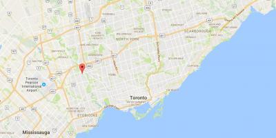 Kort af gamlar byggingar Heights – Westmount umdæmi Toronto