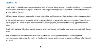 Kort af gamlar byggingar River Sjúkrahús stigi 6