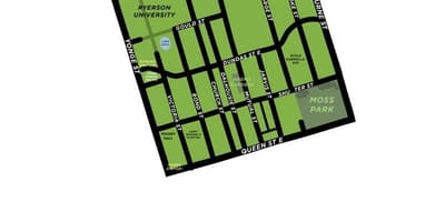 Kort af Garðinum Umdæmi yfirlit Toronto