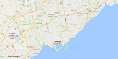 Kort af Guildwood umdæmi Toronto