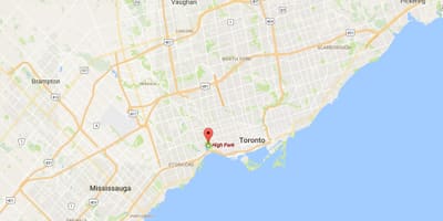 Kort af Hár Park umdæmi Toronto