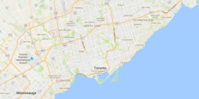 Kort af Humbermede umdæmi Toronto