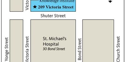 Kort af Li Ka Ókeypis Þekkingu Stofnunarinnar Toronto
