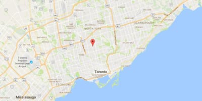 Kort af Lytton Park umdæmi Toronto