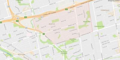 Kort af Maple Leafneighbourhood Toronto