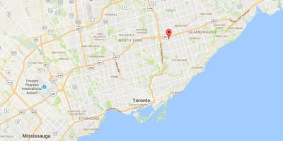 Kort af Maryvale umdæmi Toronto