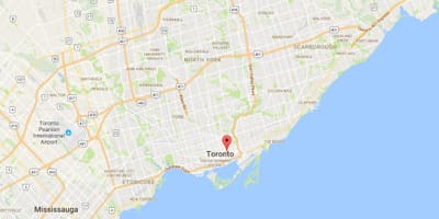 Kort af Mosa Park umdæmi Toronto