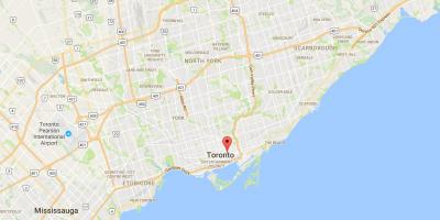 Kort af Mosa Park umdæmi Toronto