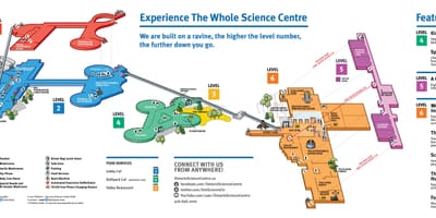 Kort af Ontario vísindi center