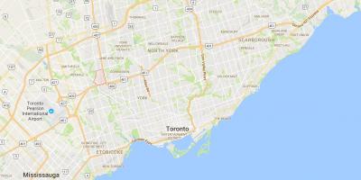 Kort af Pelmo Park – Humberlea umdæmi Toronto