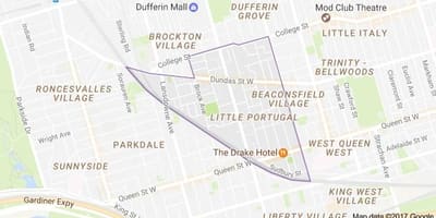 Kort af Smá Portúgal Toronto