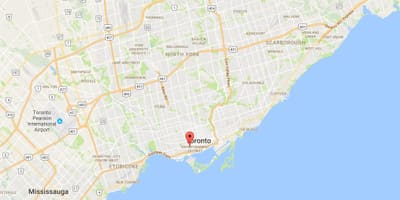 Kort af los angeles umdæmi Toronto