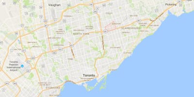 Kort af Tam O'Shanter – Sullivandistrict Toronto