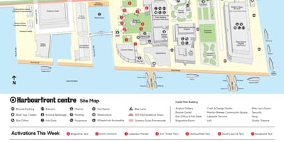 Kort af toronto, on miðstöð bílastæði
