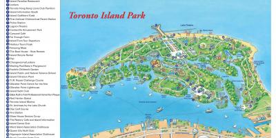 Kort af Toronto island park