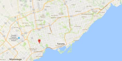 Kort af glendale hyde umdæmi Toronto