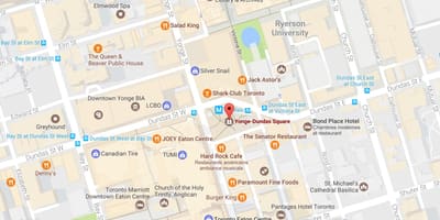 Kort af vingjarnlegt Fólk Toronto
